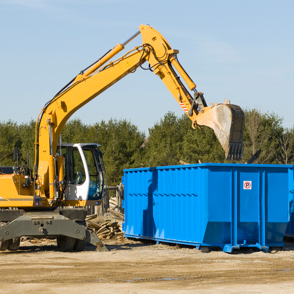 what size residential dumpster rentals are available in Bruce